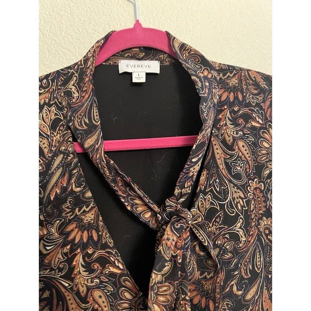 Evereve Eliza Paisley Dress Size Large Midi - Picture 7 of 7